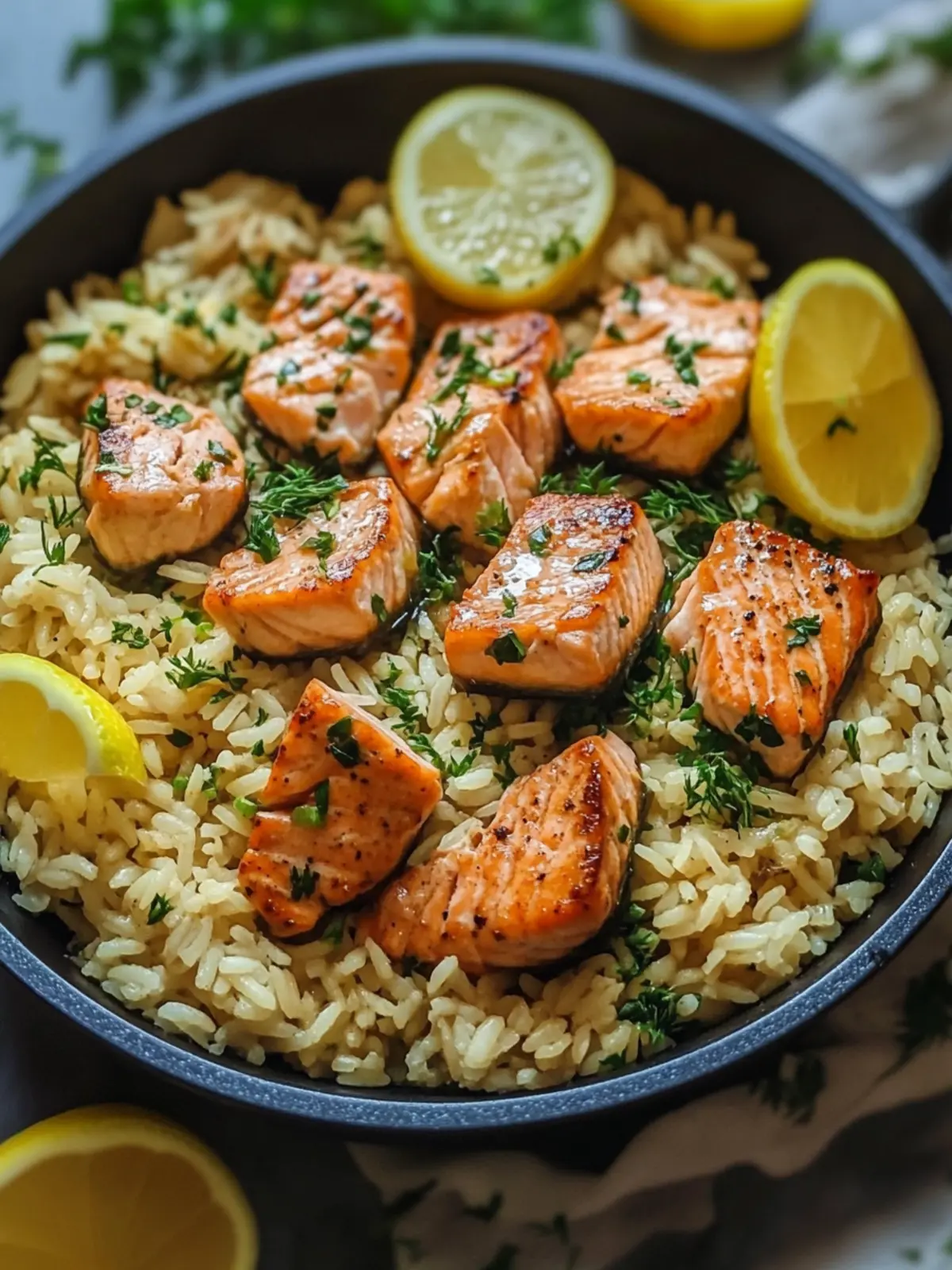 One Pot Salmon and Rice for Effortless Weeknight Flavor 3 One Pot Salmon and Rice