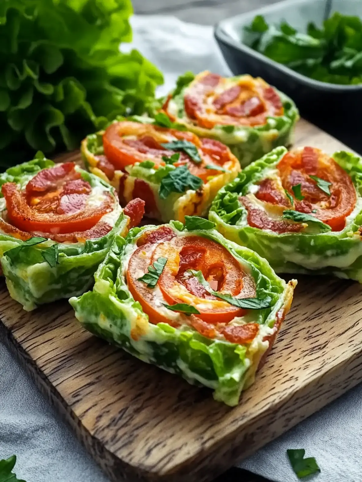 Easy Cheesy Bacon, Lettuce & Tomato Spirals for the Perfect Snack 3 Easy Cheesy Bacon, Lettuce & Tomato Spirals