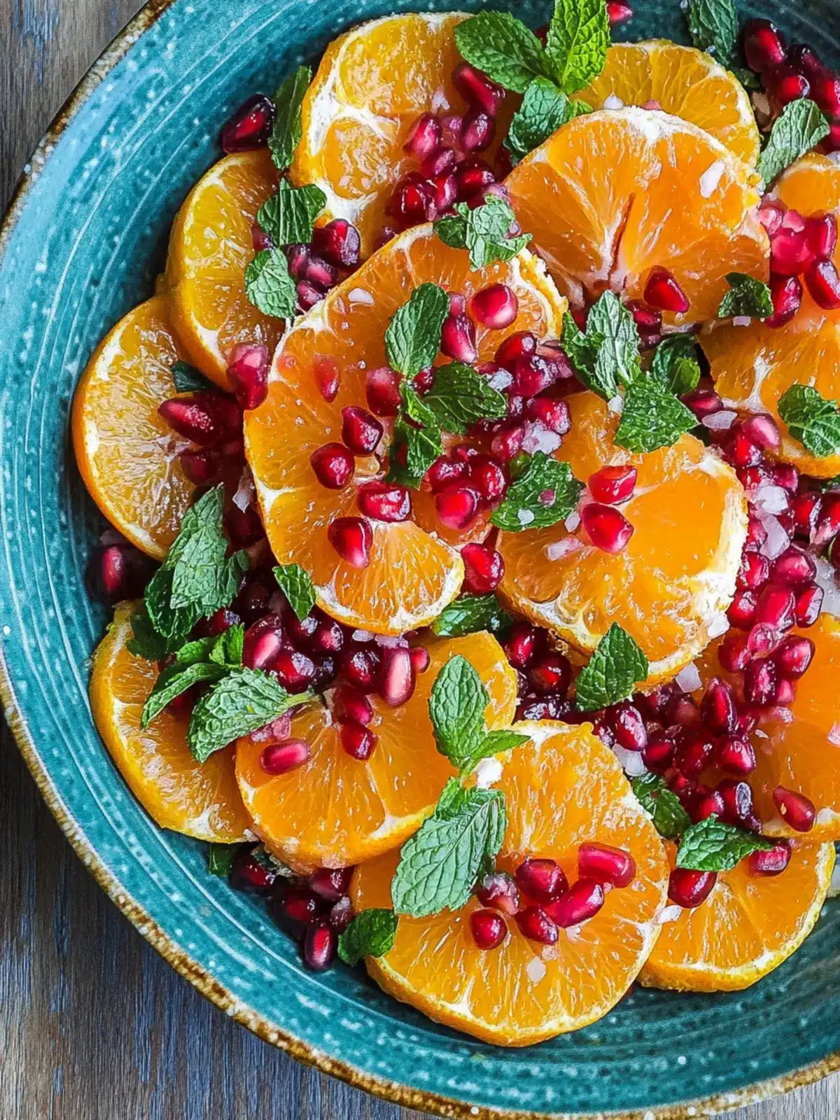 Zesty Orange Salad with Pomegranate and Mint Delight 3 Orange Salad with Pomegranate and Mint