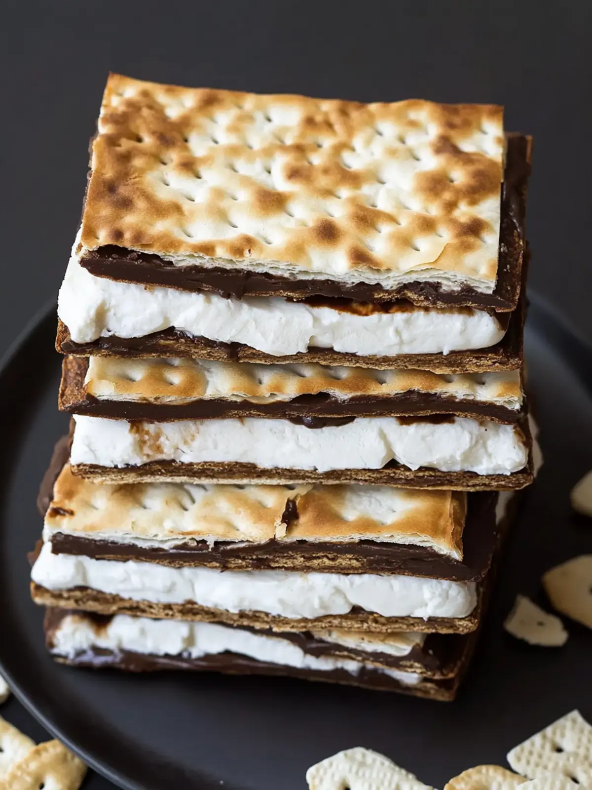 S'MORES MATZOS: Easy No-Bake Treat for Passover Joy! 4 S'MORES MATZOS
