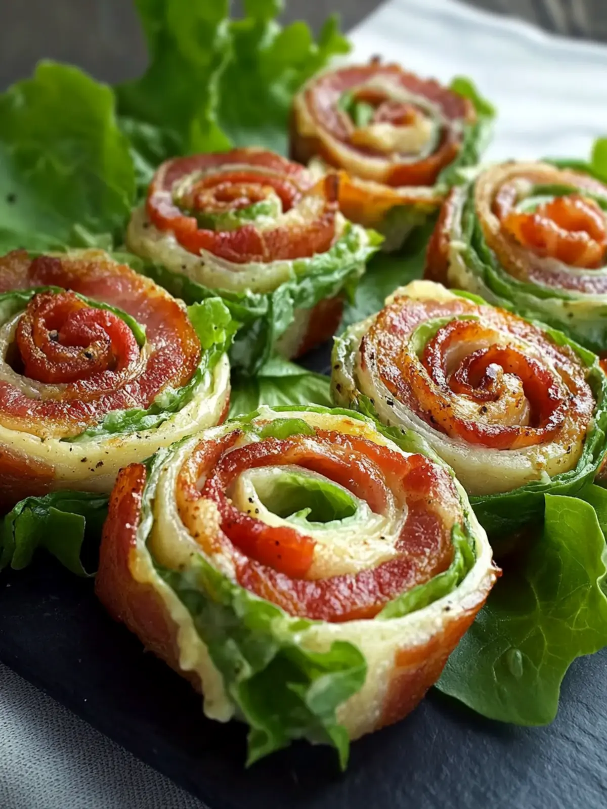 Easy Cheesy Bacon, Lettuce & Tomato Spirals for the Perfect Snack 2 Easy Cheesy Bacon, Lettuce & Tomato Spirals