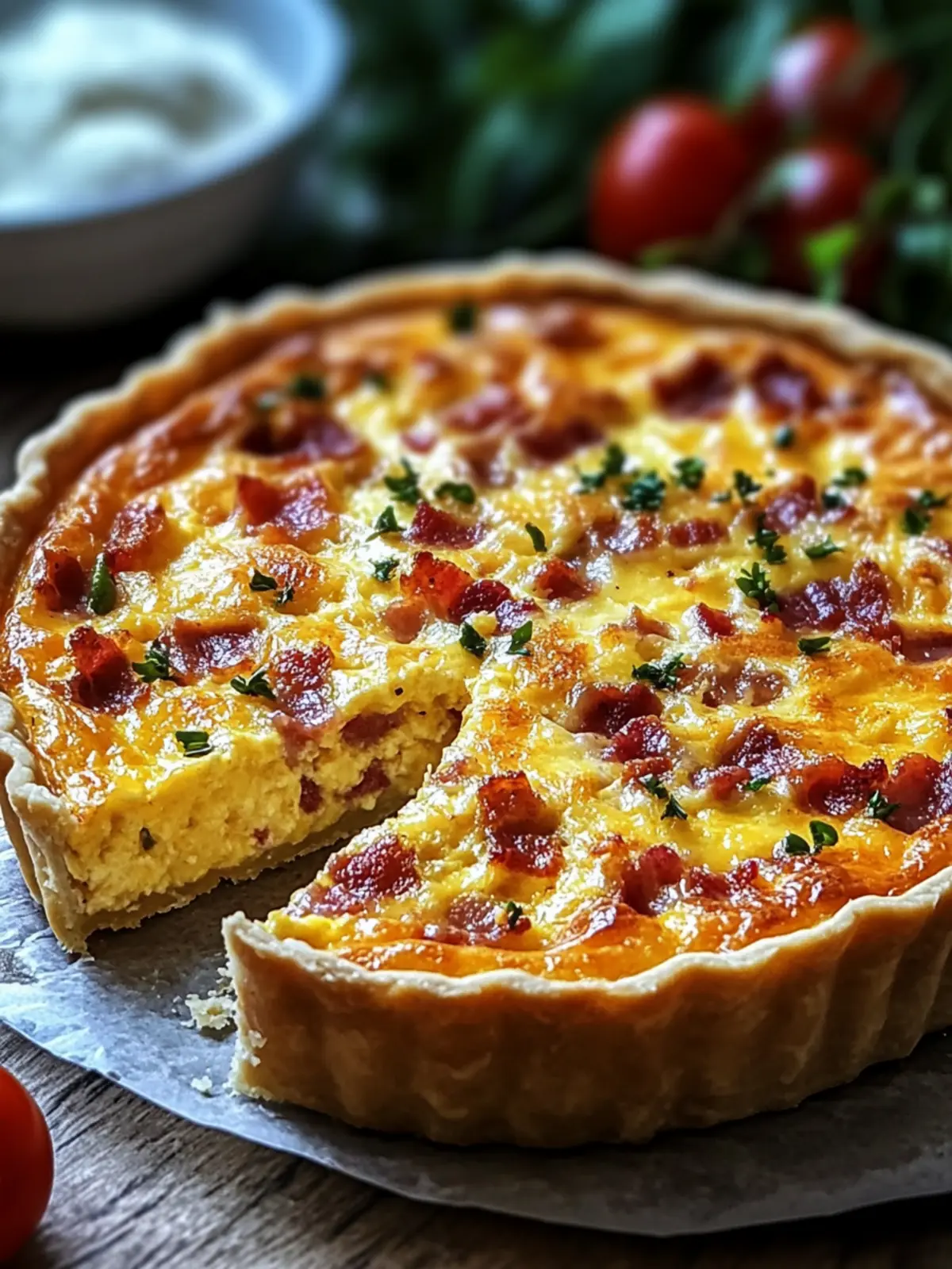 Crustless Bacon & Cheese Quiche for a Healthy Breakfast Boost 4 Crustless Bacon & Cheese Quiche
