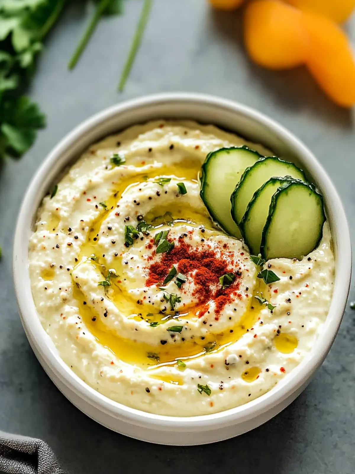 Creamy Mustard Cottage Cheese Dip for Healthy Snacking 3 Mustard Cottage Cheese Dip