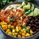 Chipotle Chicken Bowl with Black Beans & Corn: Customize Your Way 8 Chipotle Chicken Bowl with Black Beans & Corn