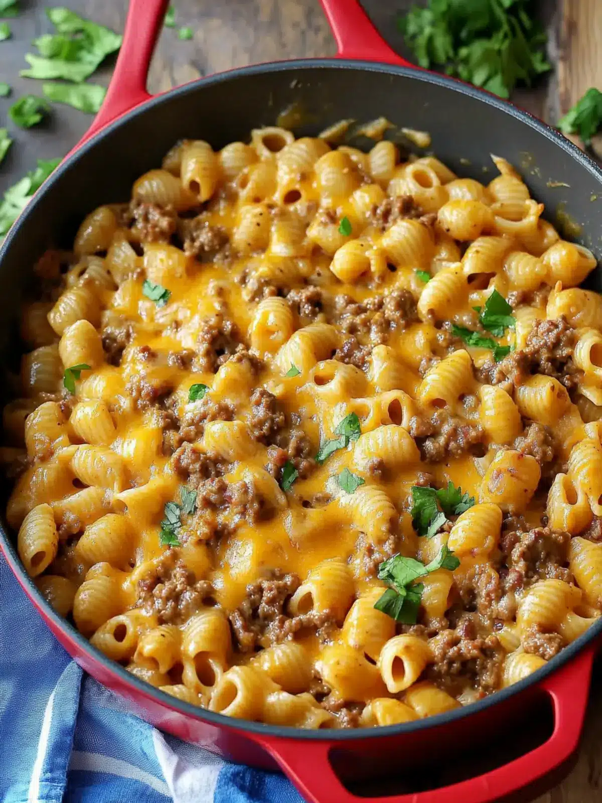 Cheeseburger Pasta Skillet One Pot Bliss in 40 Minutes 5 Cheeseburger Pasta Skillet (One Pot)