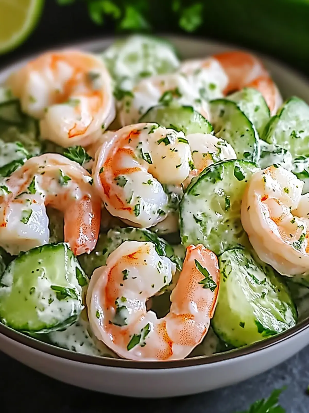 Delicious Creamy Cucumber Shrimp Salad for Summer Refreshment 3 Creamy Cucumber Shrimp Salad