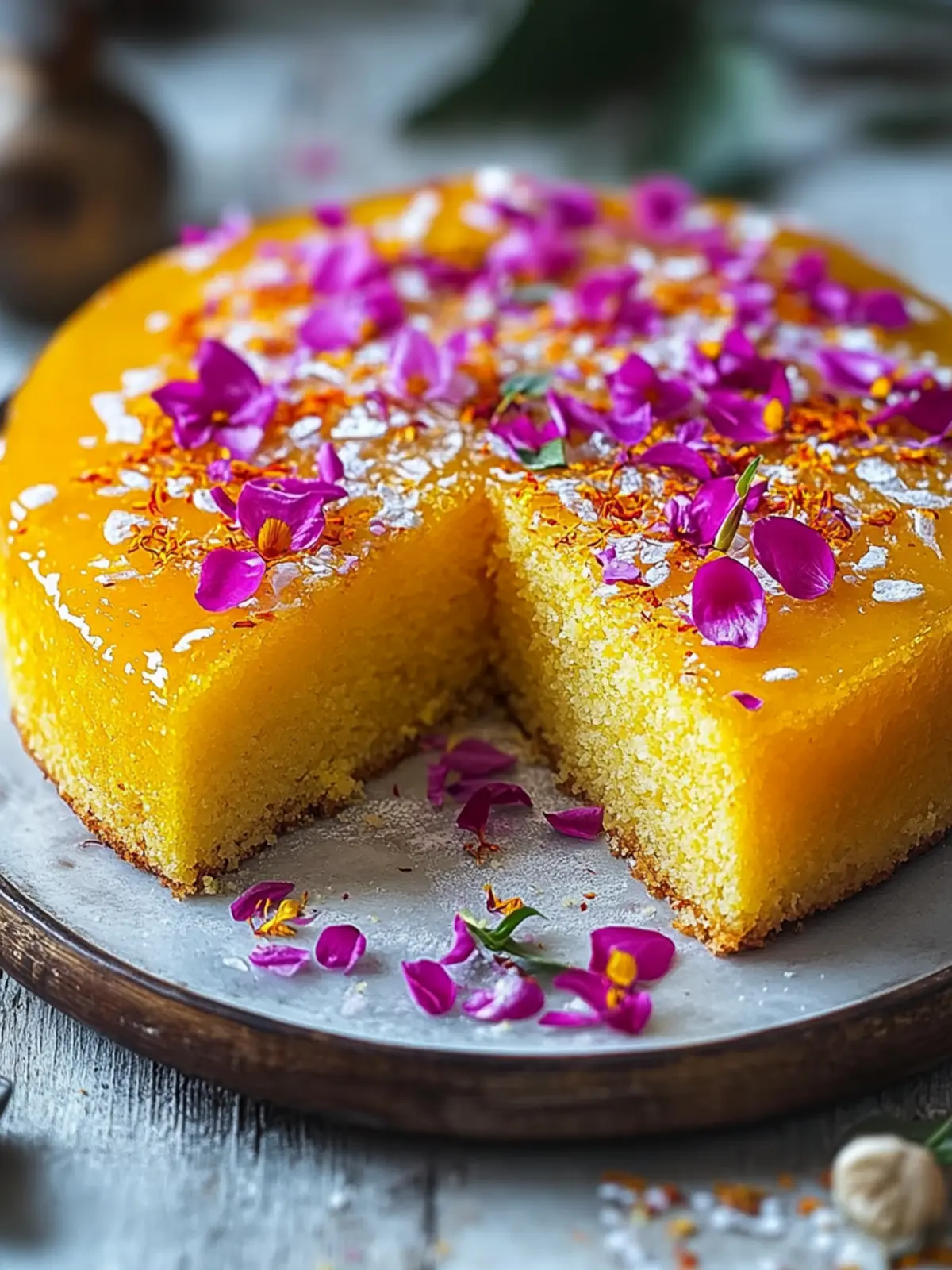 Persian Saffron Cake: Light, Fluffy, Gluten-Free Delight 3 Persian Saffron Cake