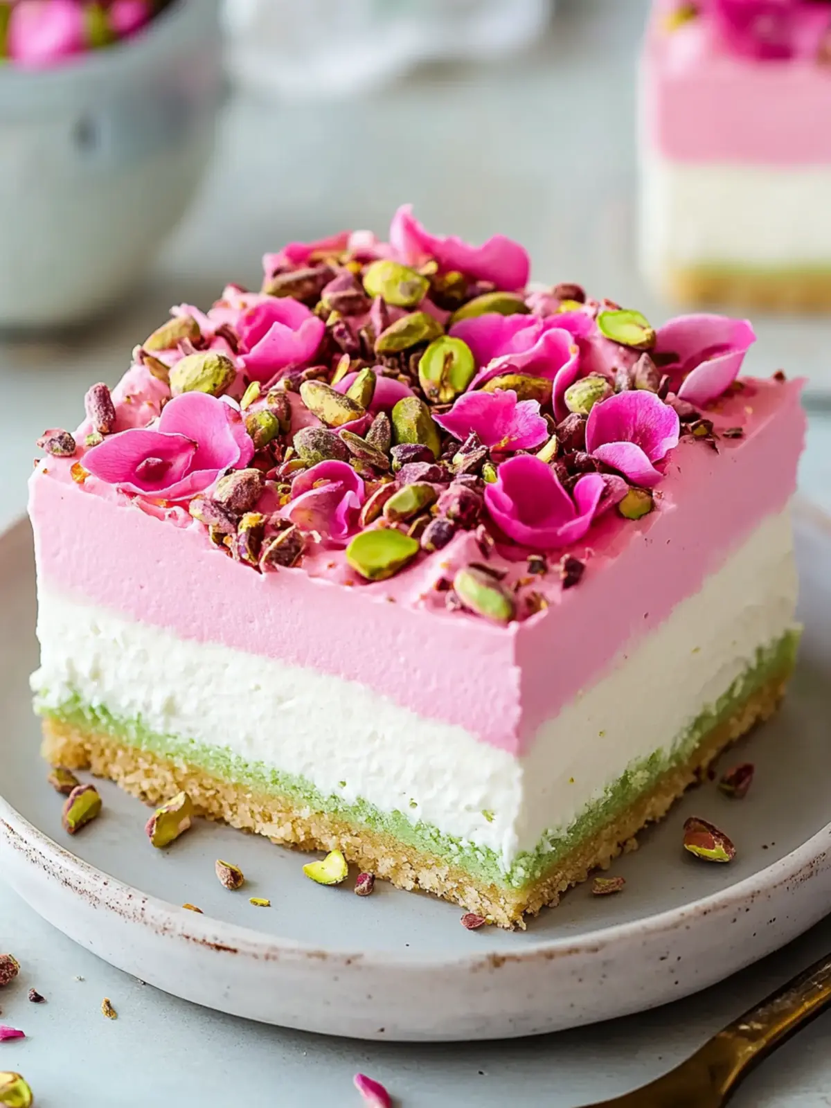 Delight in Irresistible Pistachio Rose Milk Cake Bliss 5 Irresistible Pistachio Rose Milk Cake