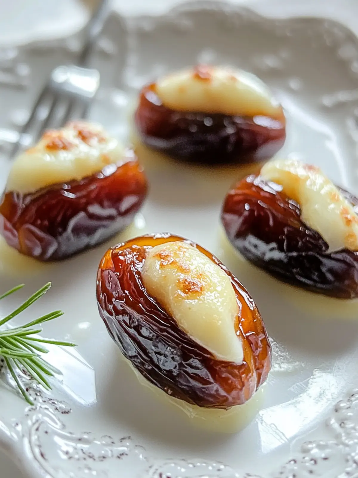 Decadent Cheese Stuffed Dates with a Sweet Brûlée Crunch 5 Cheese Stuffed Dates