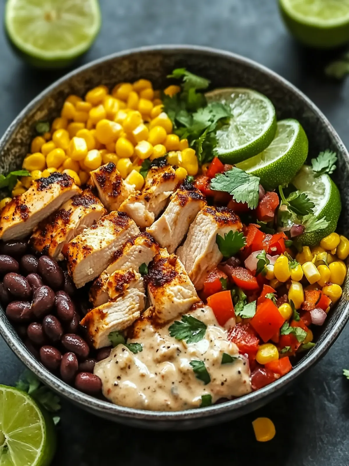 Chipotle Chicken Bowl with Black Beans & Corn: Customize Your Way 4 Chipotle Chicken Bowl with Black Beans & Corn