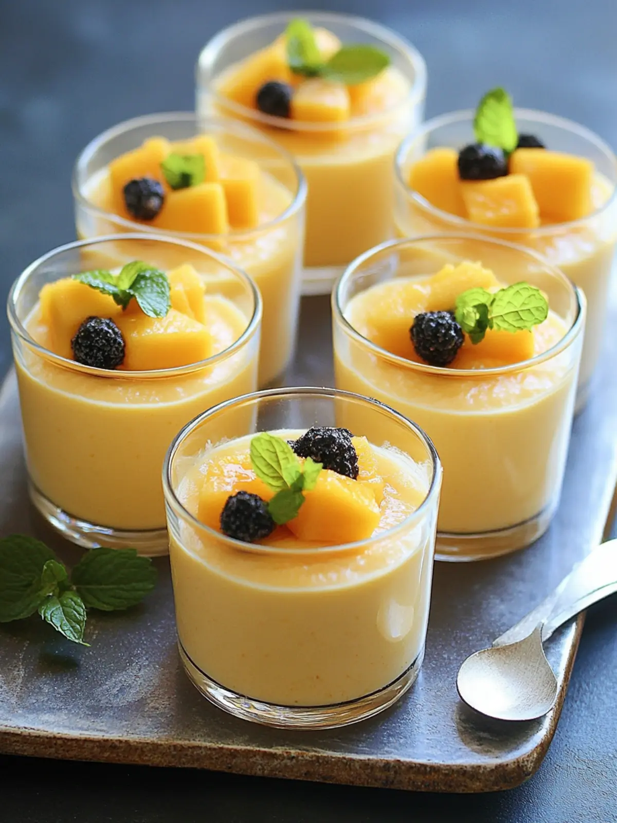Irresistible Mini Mango Mousse Cups for Effortless Elegance 3 Mini Mango Mousse Cups