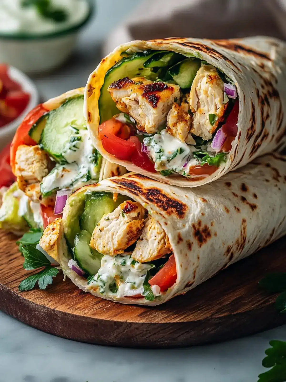 Delicious Greek Chicken Wraps for Fresh, Flavor-Packed Meals 5 Greek Chicken Wraps