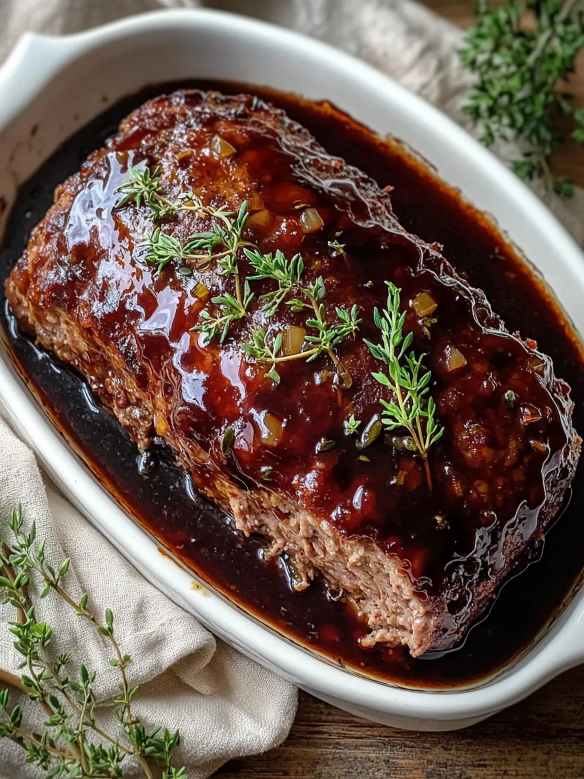 Balsamic Glazed Meatloaf: A Cozy Family Favorite Delight 2 Balsamic Glazed Meatloaf