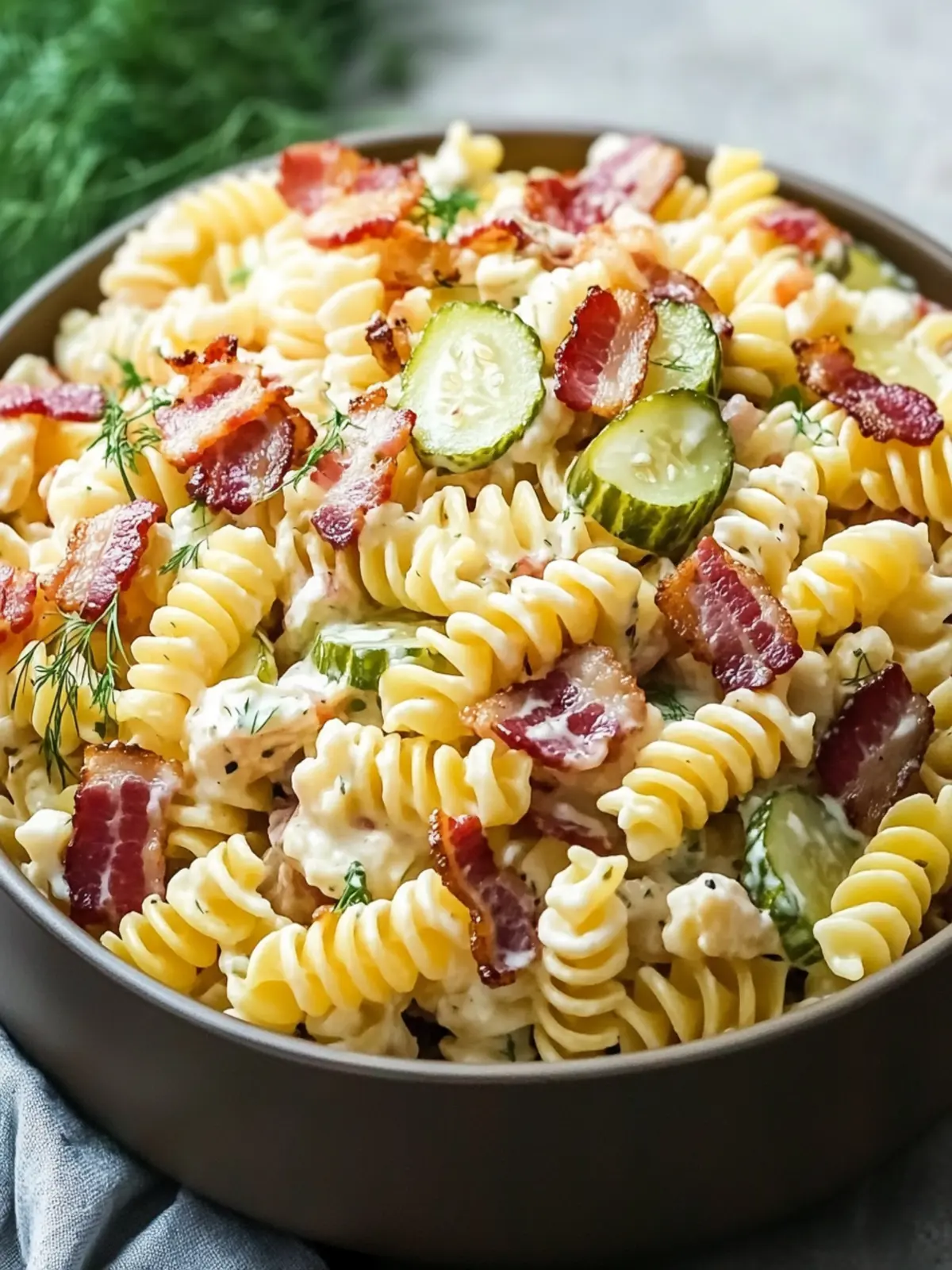 Dill Pickle Bacon Pasta Salad That Will Wow Your Guests 4 Dill Pickle Bacon Pasta Salad