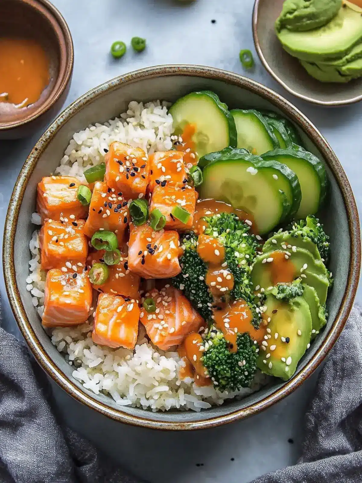 Spicy Bang Bang Salmon Rice Bowls Ready in 30 Minutes 4 Bang Bang Salmon Rice Bowls