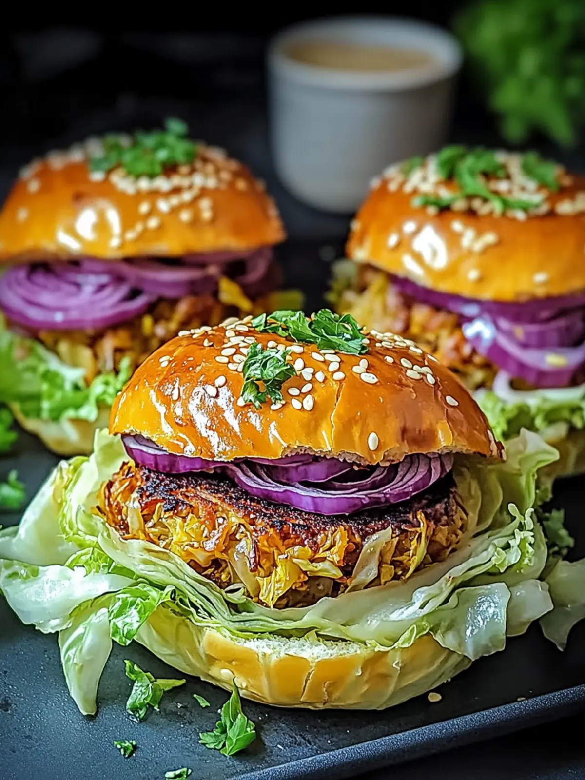 Delicious Oven-Baked Cabbage Burgers for a Guilt-Free Feast 4 Oven-Baked Cabbage Burgers