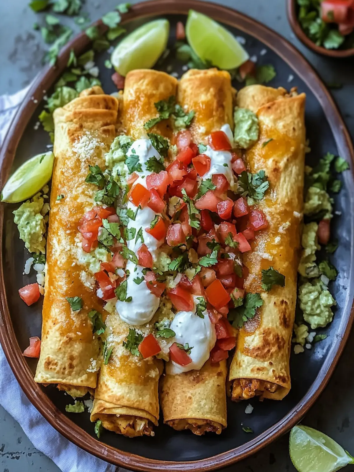Crispy Chicken Flautas Mexicanas: A Delightful Family Feast 2 Crispy Chicken Flautas Mexicanas