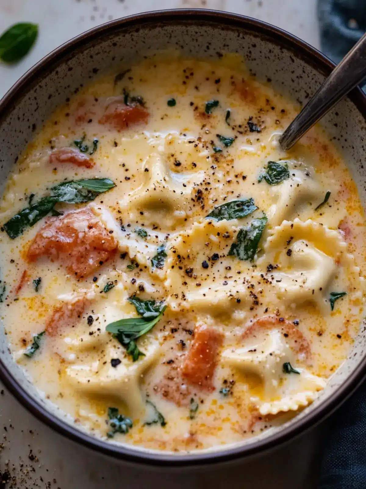 Creamy Tuscan Ravioli Soup for Cozy Nights at Home 2 Creamy Tuscan Ravioli Soup
