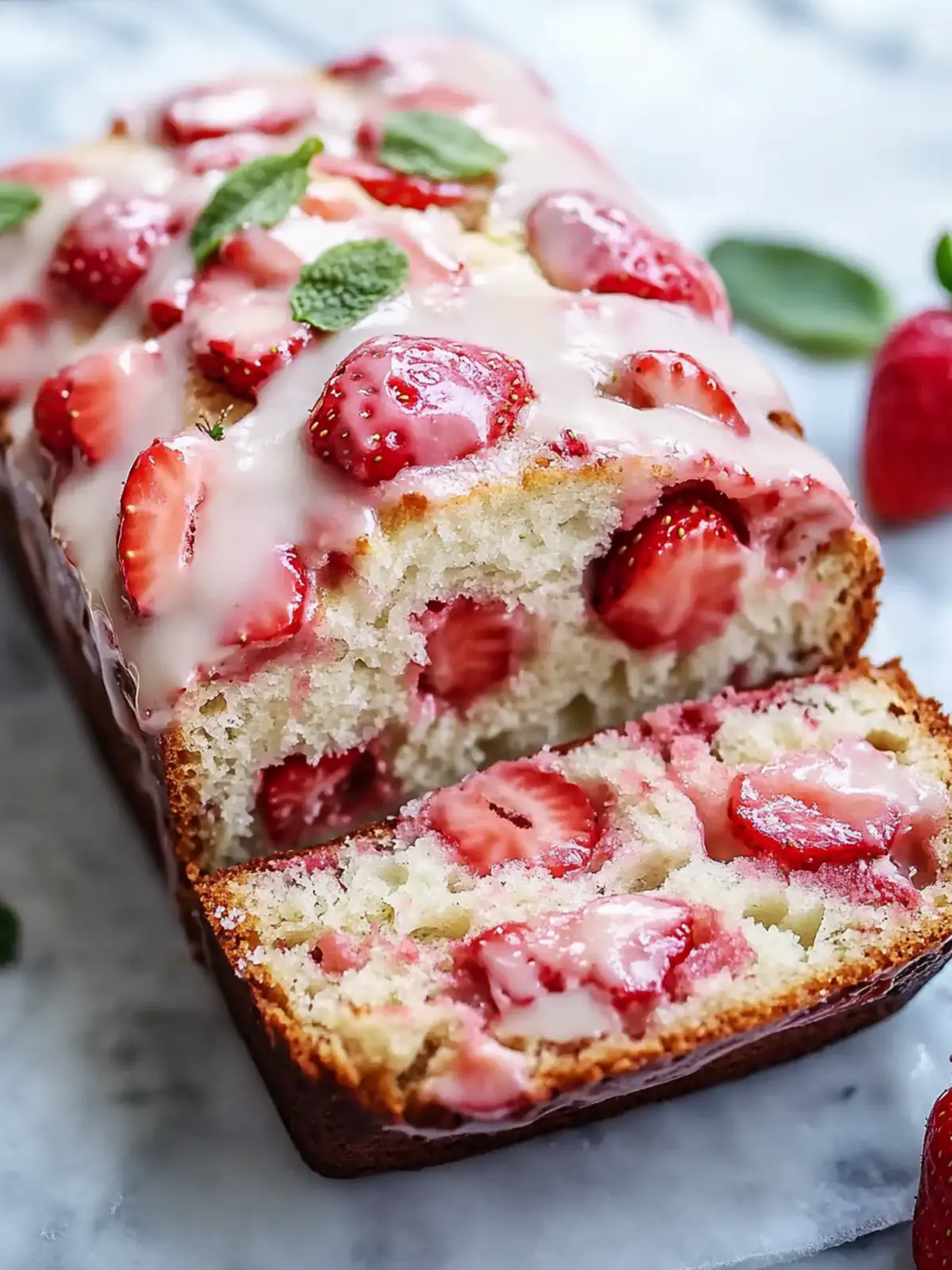Irresistible Glazed Strawberry Bread: Your New Favorite Treat 4 Glazed Strawberry Bread