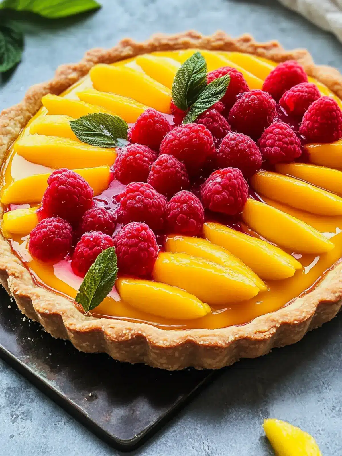 Delicious Raspberry Mango Tart for an Eye-Catching Dessert 5 Raspberry Mango Tart