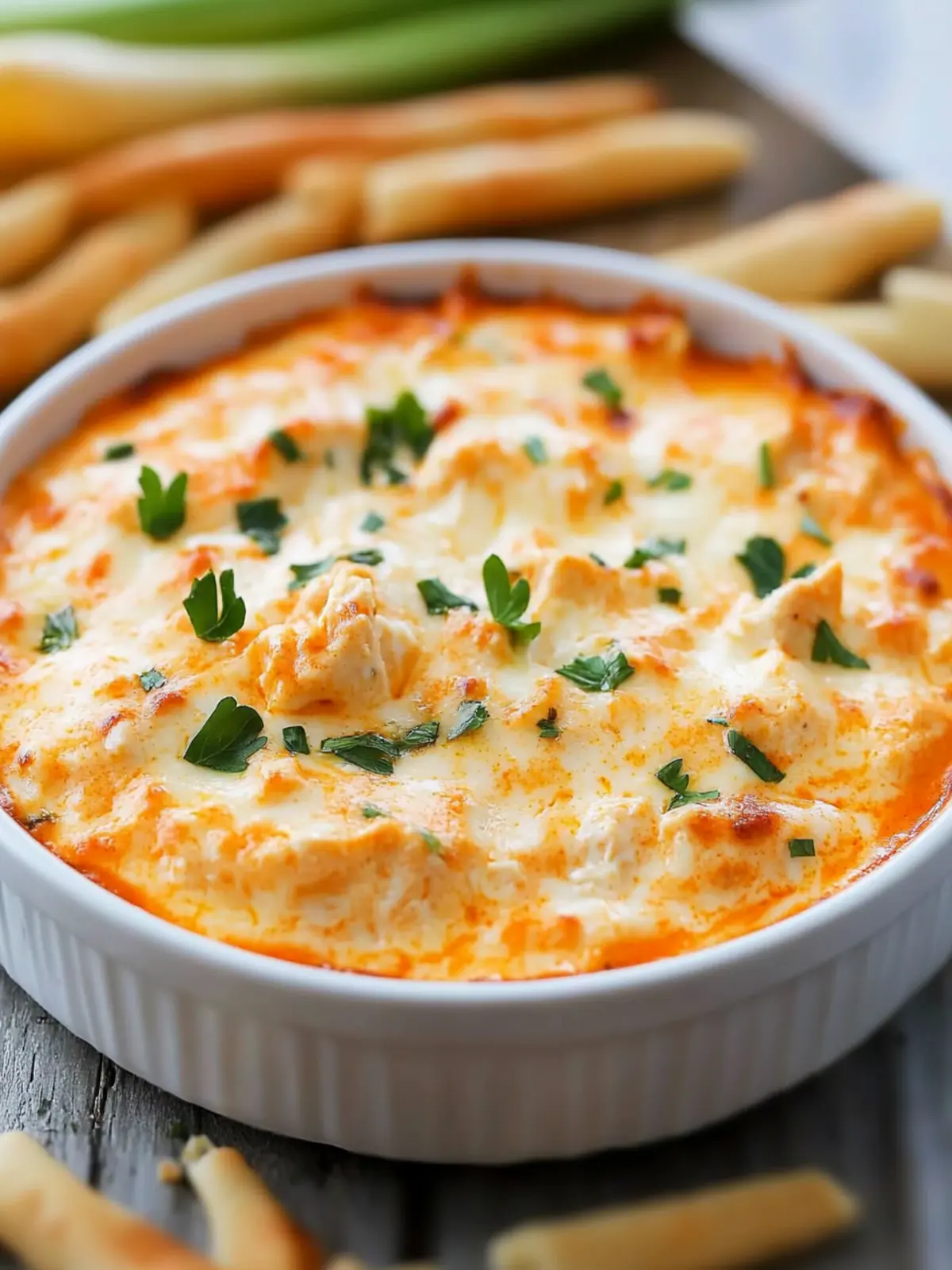 Melted Air Fryer Buffalo Chicken Dip for Ultimate Game Day Fun 4 Melted Air Fryer Buffalo Chicken Dip