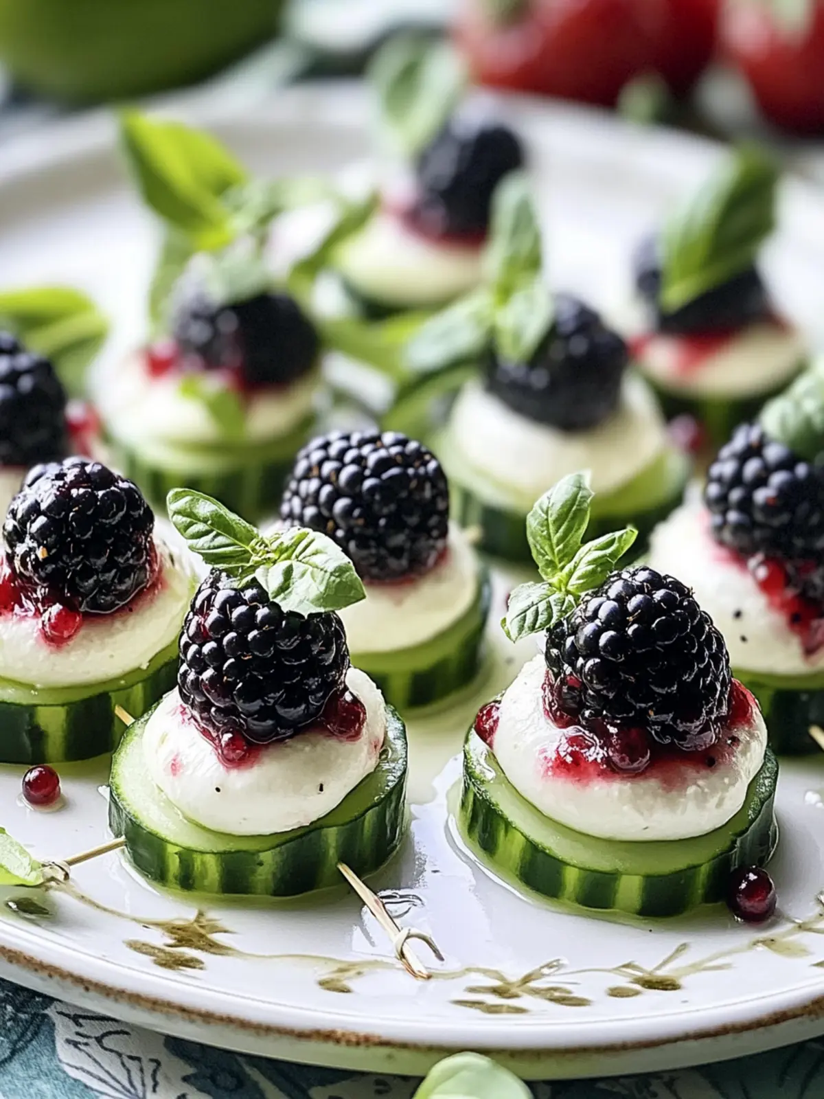 Fresh Blackberry-Cucumber Caprese Bites Everyone Will Love 5 Blackberry-Cucumber Caprese Bites