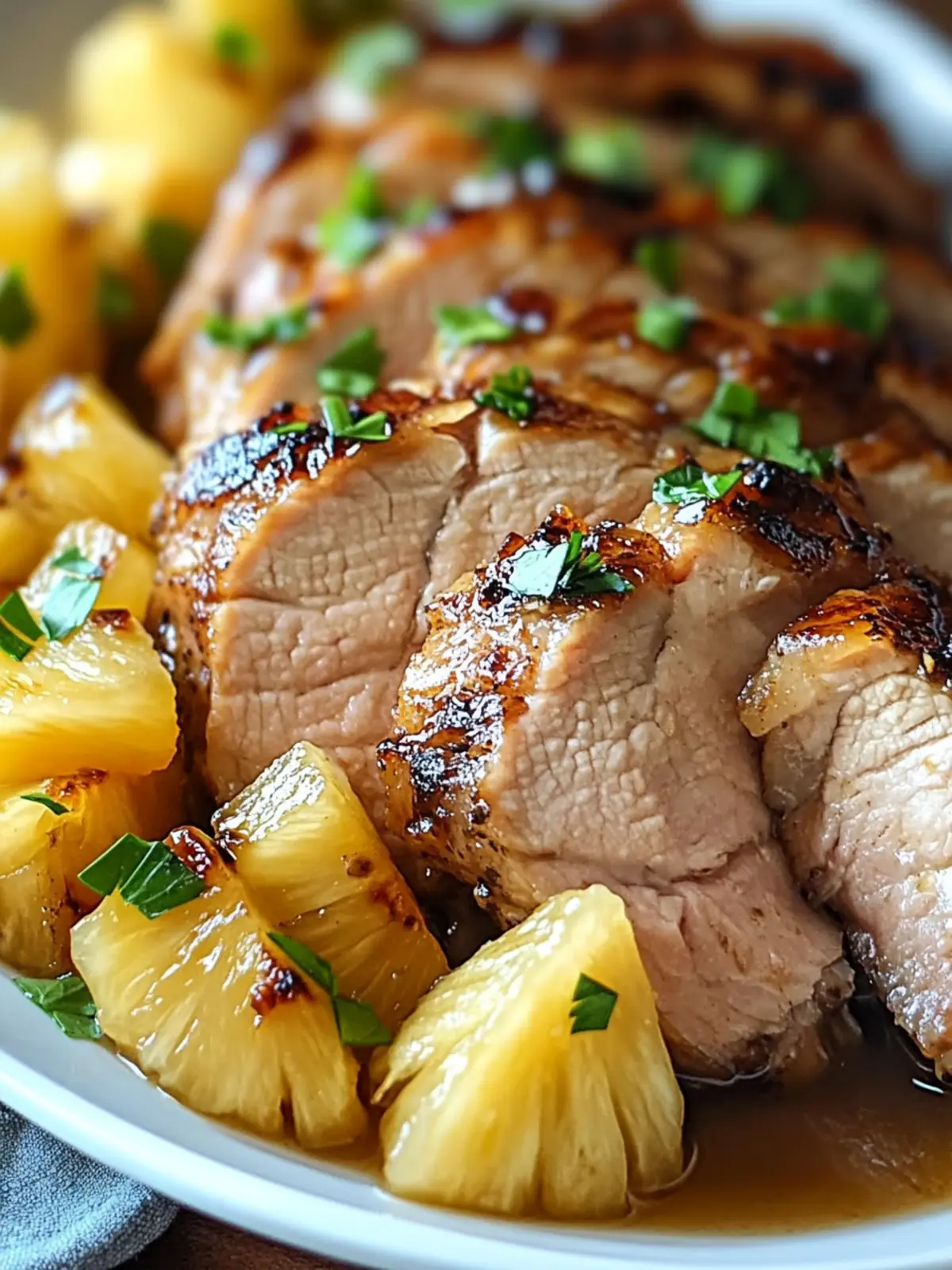 Sweet and Savory Crock Pot Pineapple Pork Loin Delight 3 Crock Pot Pineapple Pork Loin