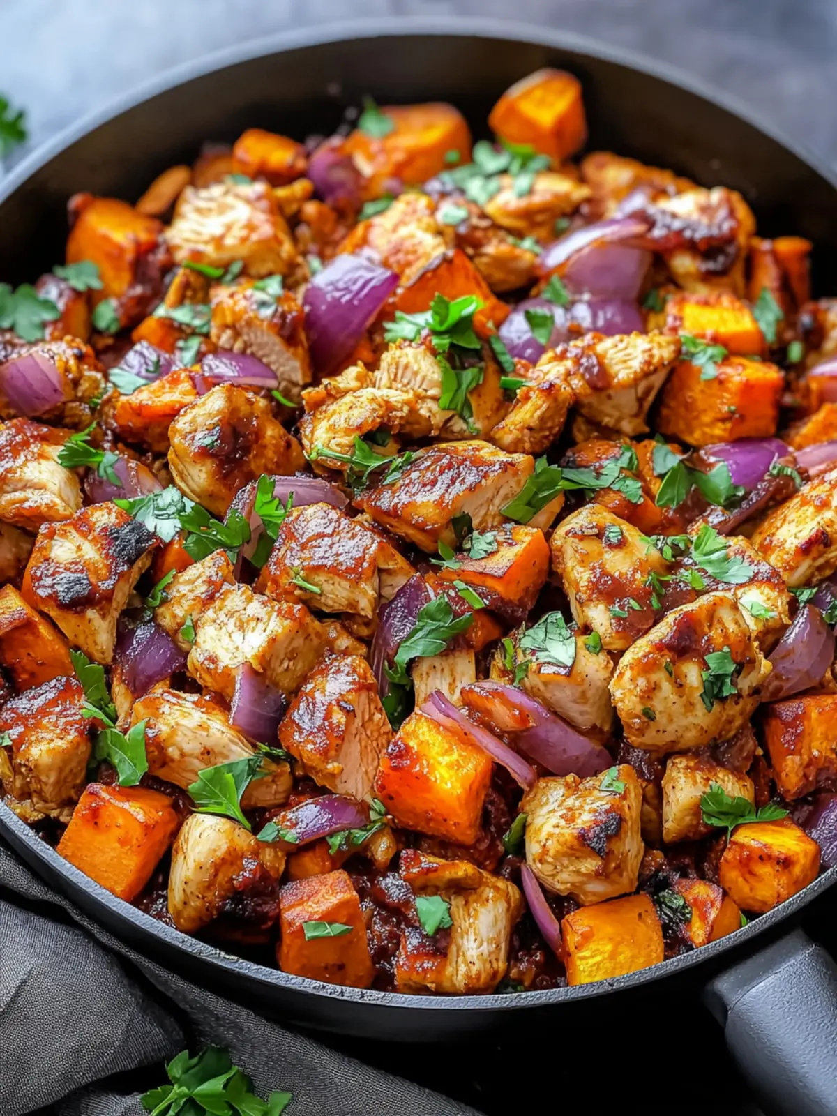 BBQ Chicken Sweet Potato Skillet: Your New Family Favorite 3 BBQ Chicken Sweet Potato Skillet