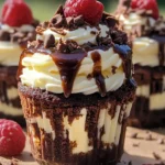 Loaded Brownie Cheesecake Cups for Ultimate Dessert Bliss 6 Loaded Brownie Cheesecake Cups