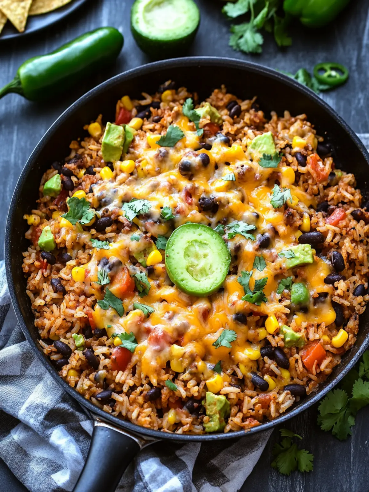 Cheesy Taco Rice Skillet: Quick Comfort for Taco Lovers 4 Cheesy Taco Rice Skillet