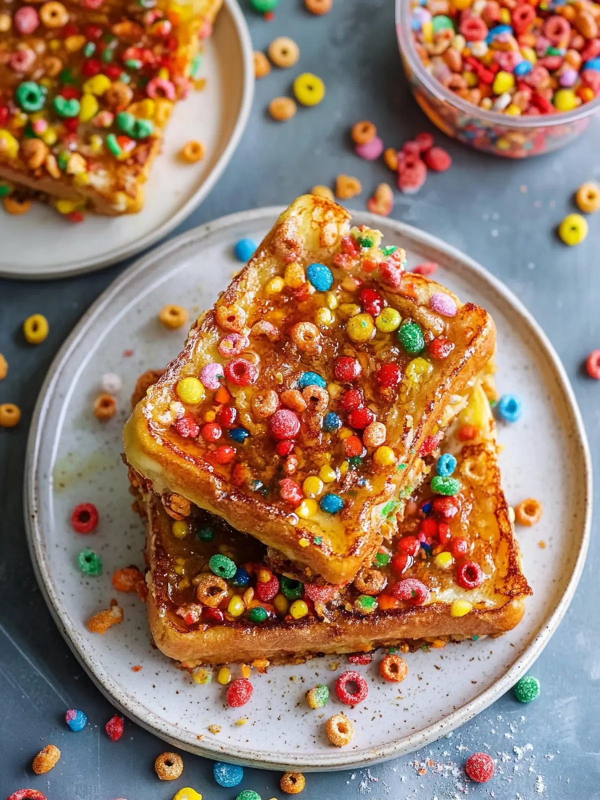 Crunchy French Toast with Fruity Pebbles for a Fun Breakfast 5 Crunchy French Toast with Fruity Pebbles