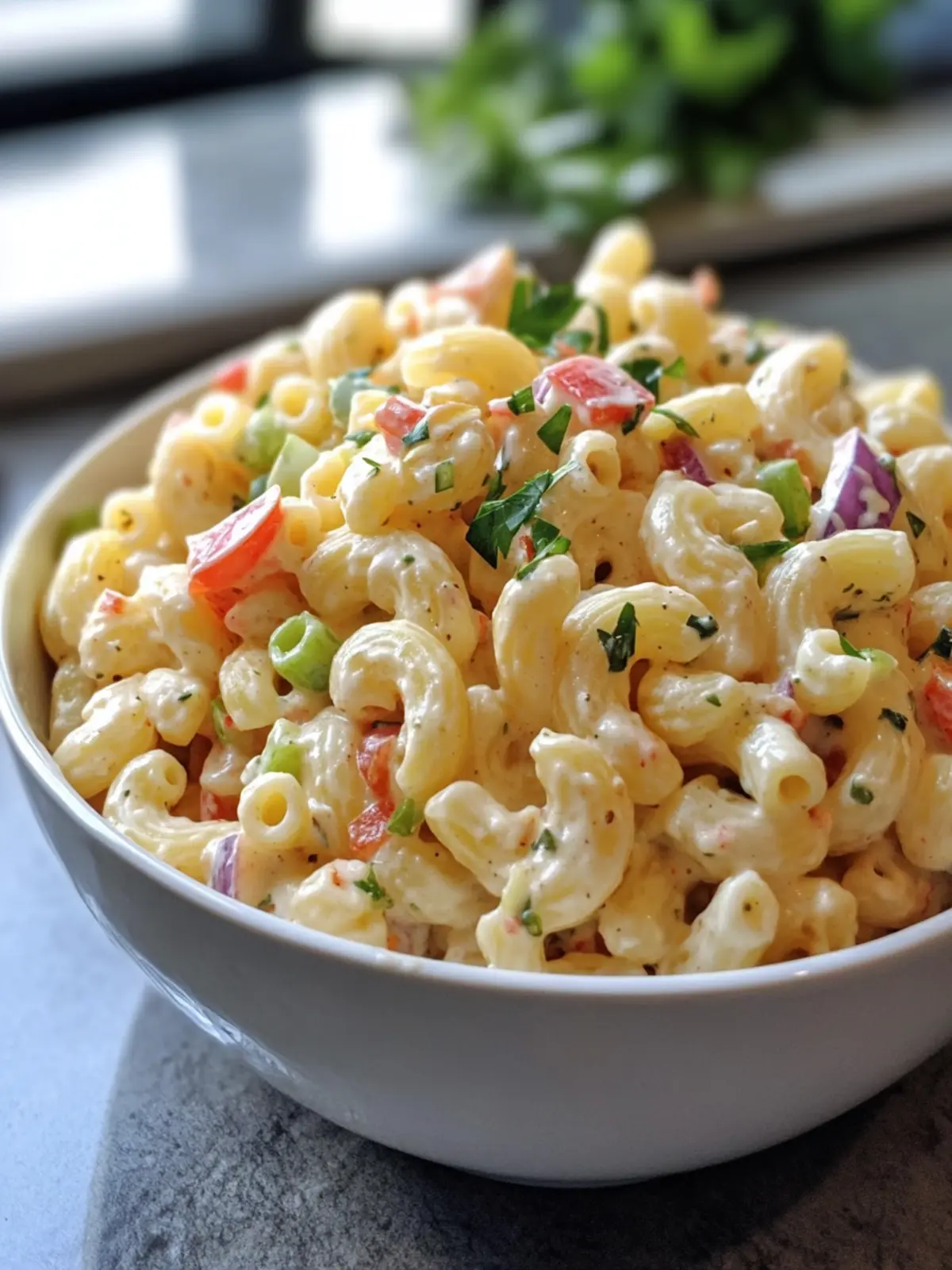 Fieri Macaroni Salad: Creamy, Colorful Picnic Favorite! 2 Fieri Macaroni Salad