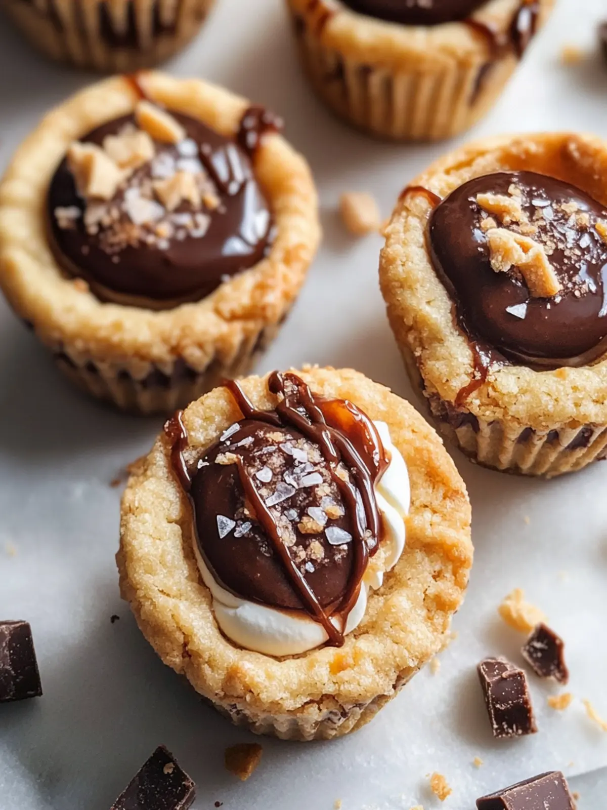 Delicious Twix Cookie Cups Made Easy: No-Bake & Vegan 3 Twix Cookie Cups