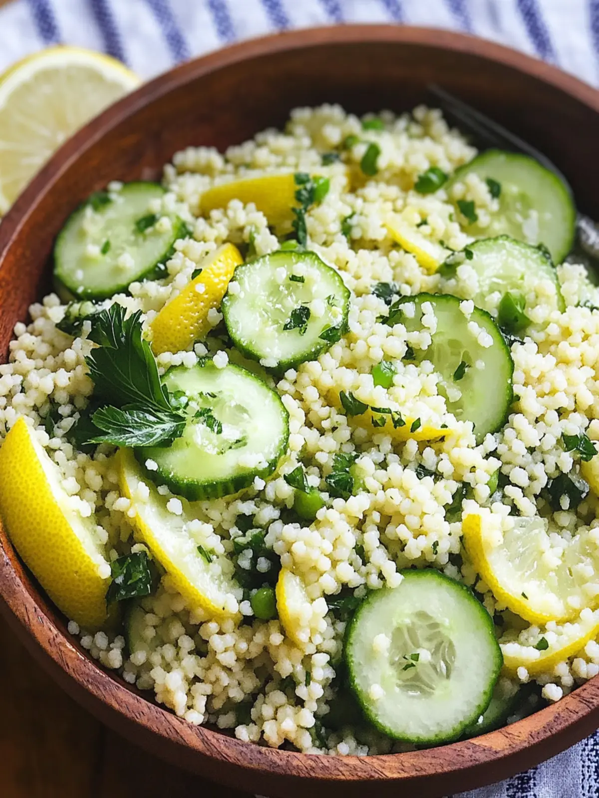 Zesty Lemon Cucumber Couscous Salad for Fresh Summer Vibes 5 Lemon Cucumber Couscous Salad