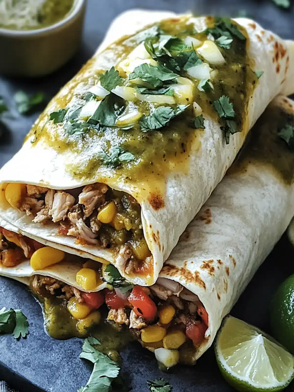 Chili Verde Hatch Burritos: Flavor-Packed Comfort Awaits 3 Chili Verde Hatch Burritos