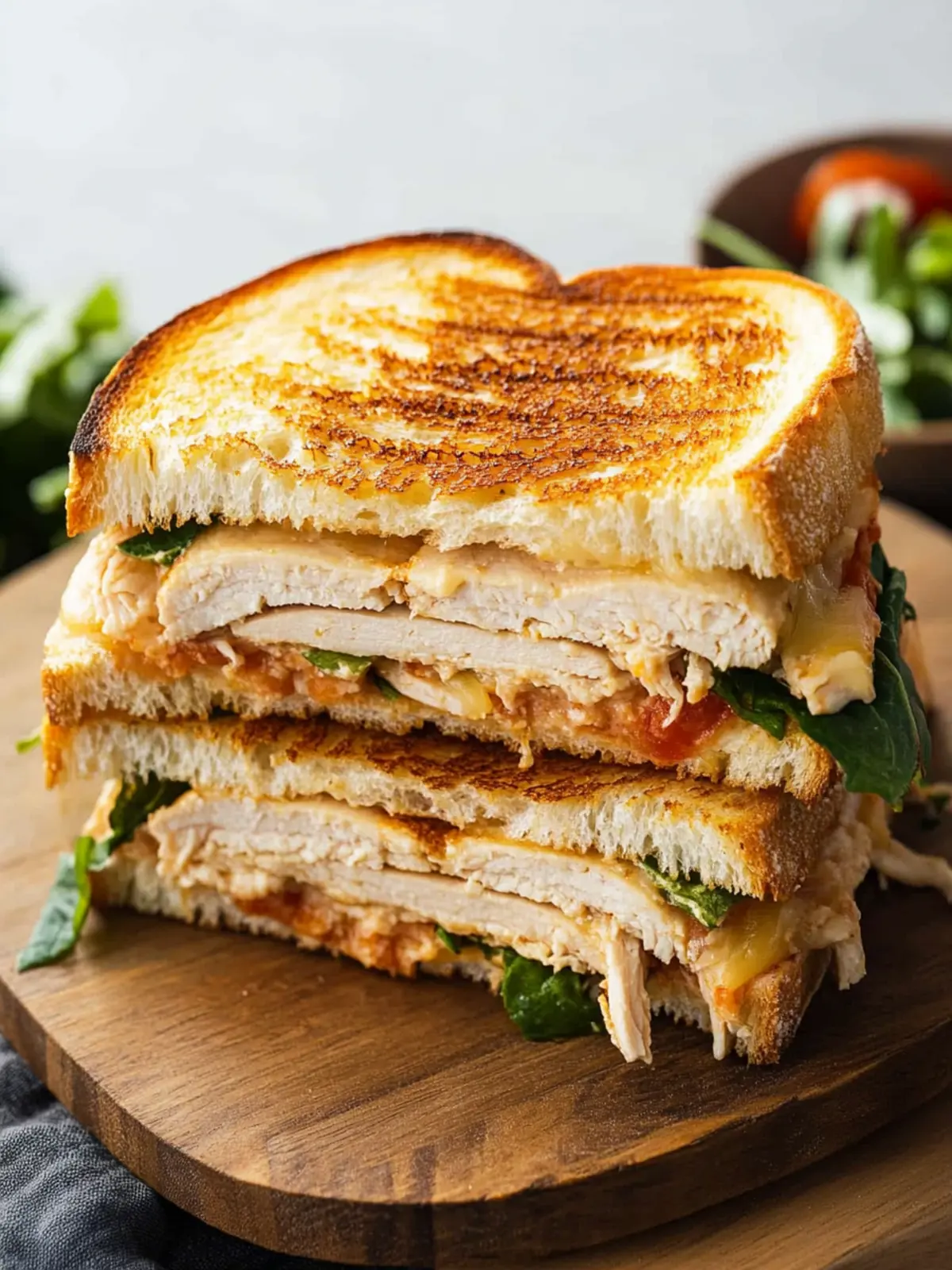 Ultimate Turkey Melt with Cheddar and Spinach Bliss 2 Turkey Melt with Cheddar