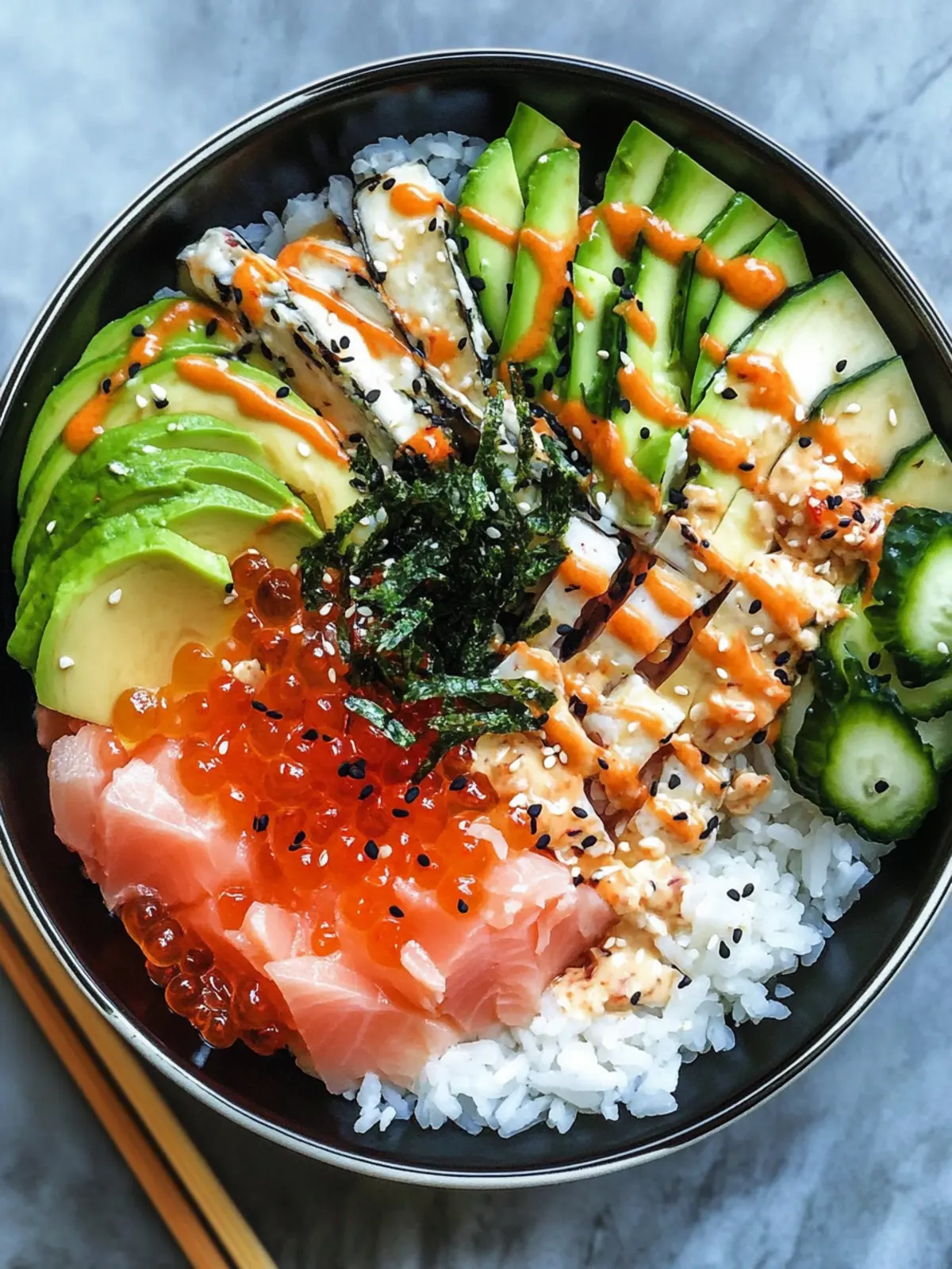 Quick California Sushi Bowl: Healthy and Customizable Delight 3 California Sushi Bowl