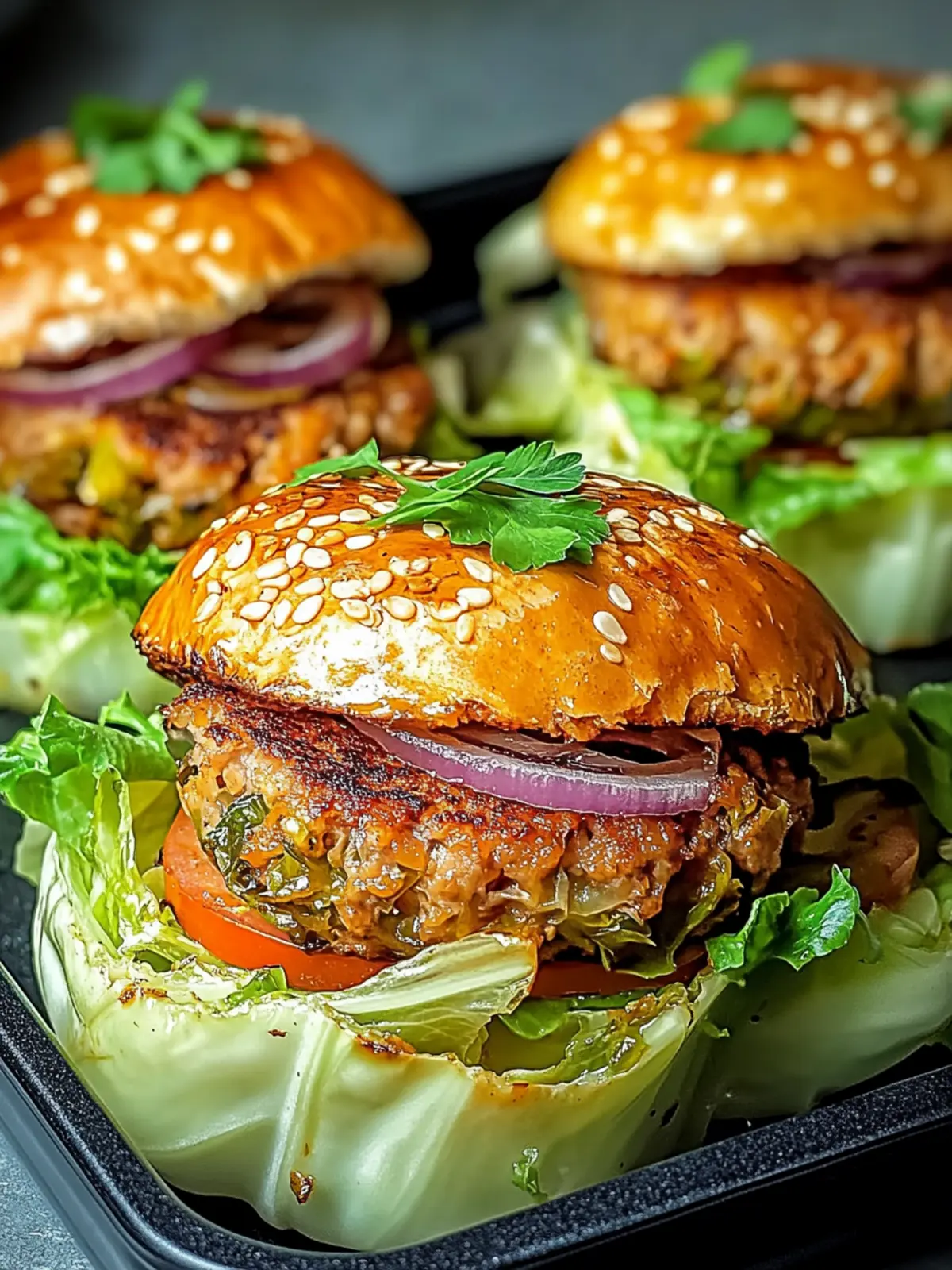 Irresistible Oven-Baked Cabbage Burgers You’ll Crave 3 Oven-Baked Cabbage Burgers