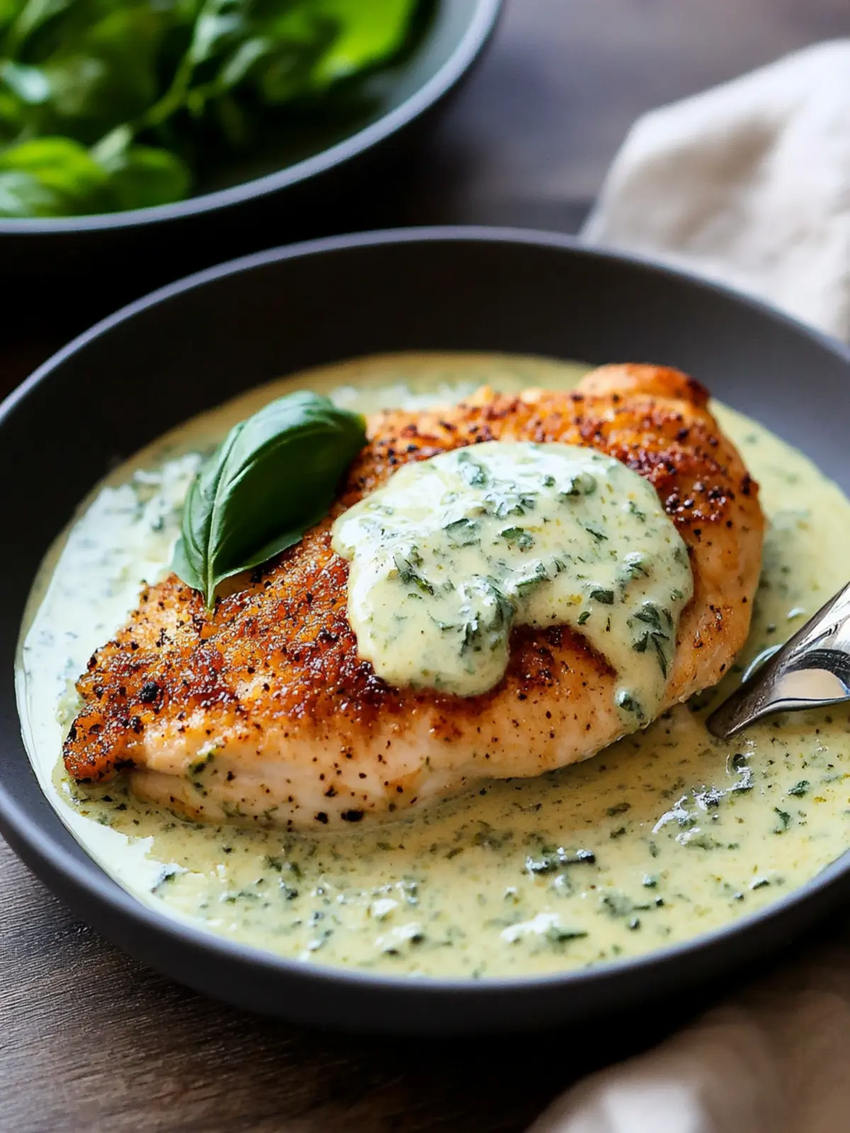 Savor Chicken in Basil Cream Sauce in Just 30 Minutes 3 Chicken in Basil Cream Sauce