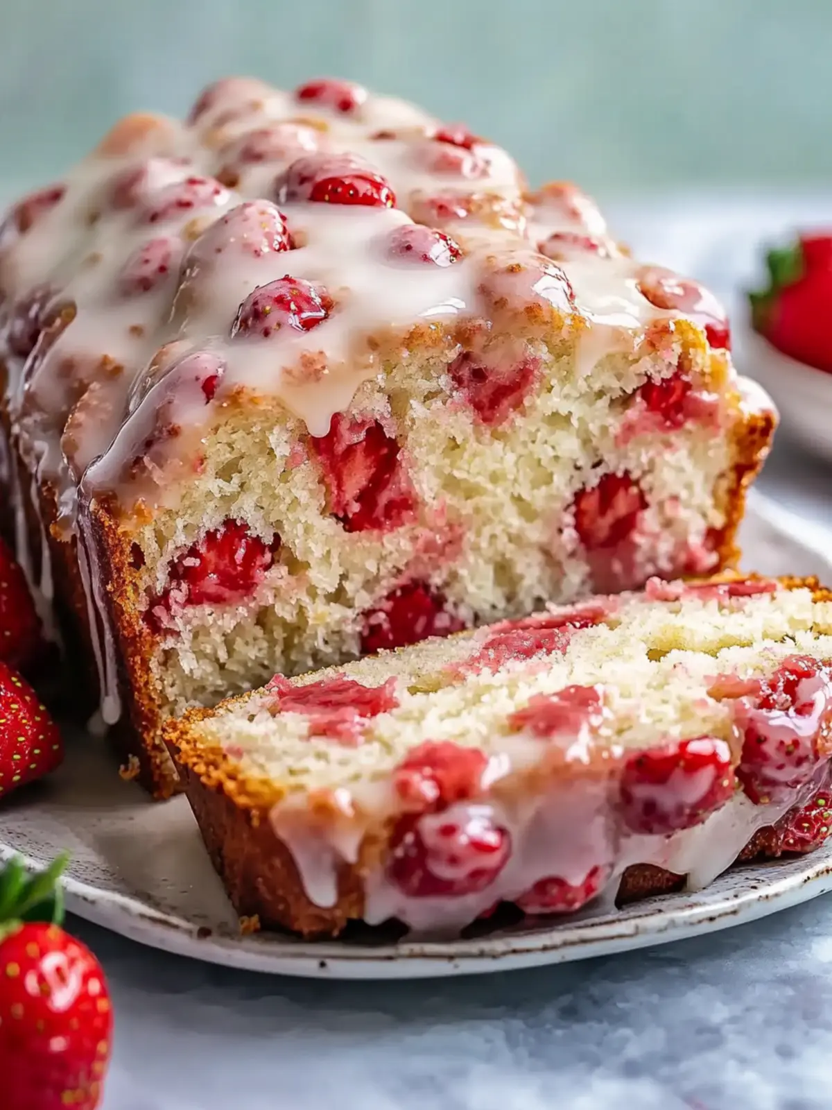 Irresistible Glazed Strawberry Bread: Your New Favorite Treat 5 Glazed Strawberry Bread
