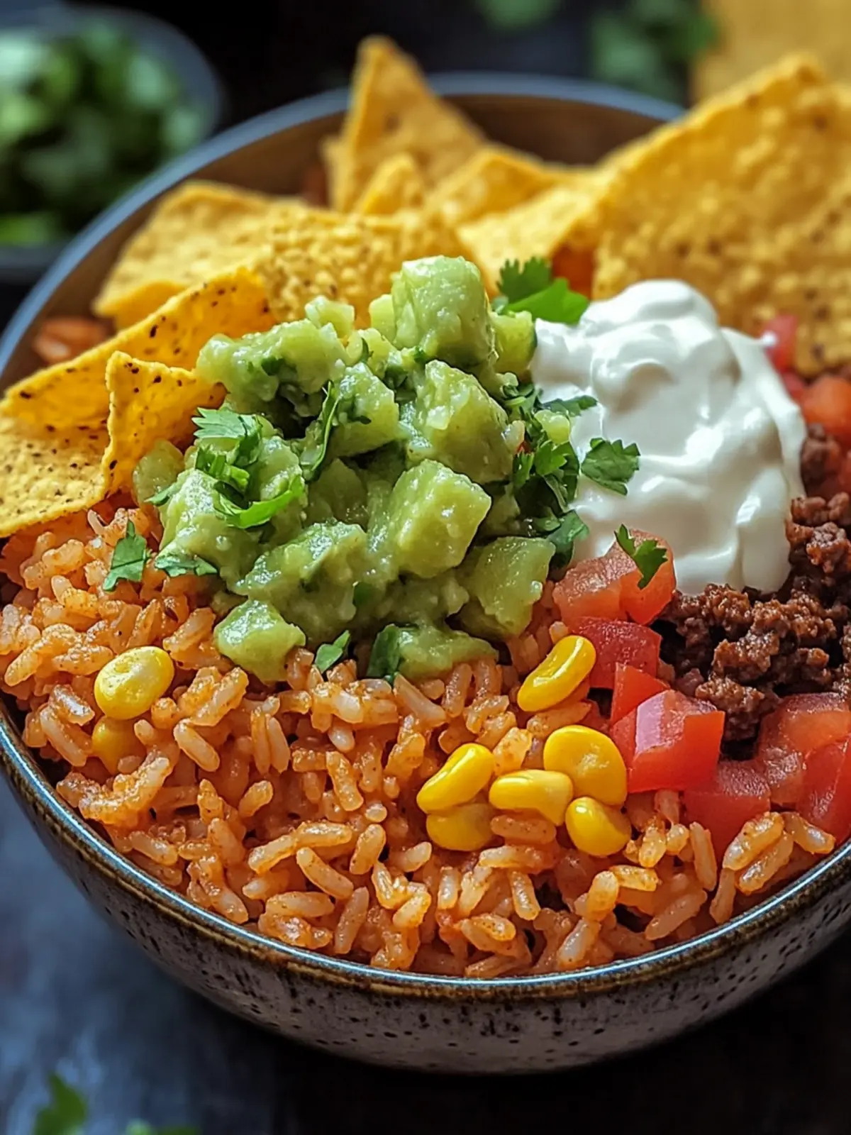 Taco Rice Bowl with Doritos: A Crunchy Flavor Adventure 2 Taco Rice Bowl with Doritos