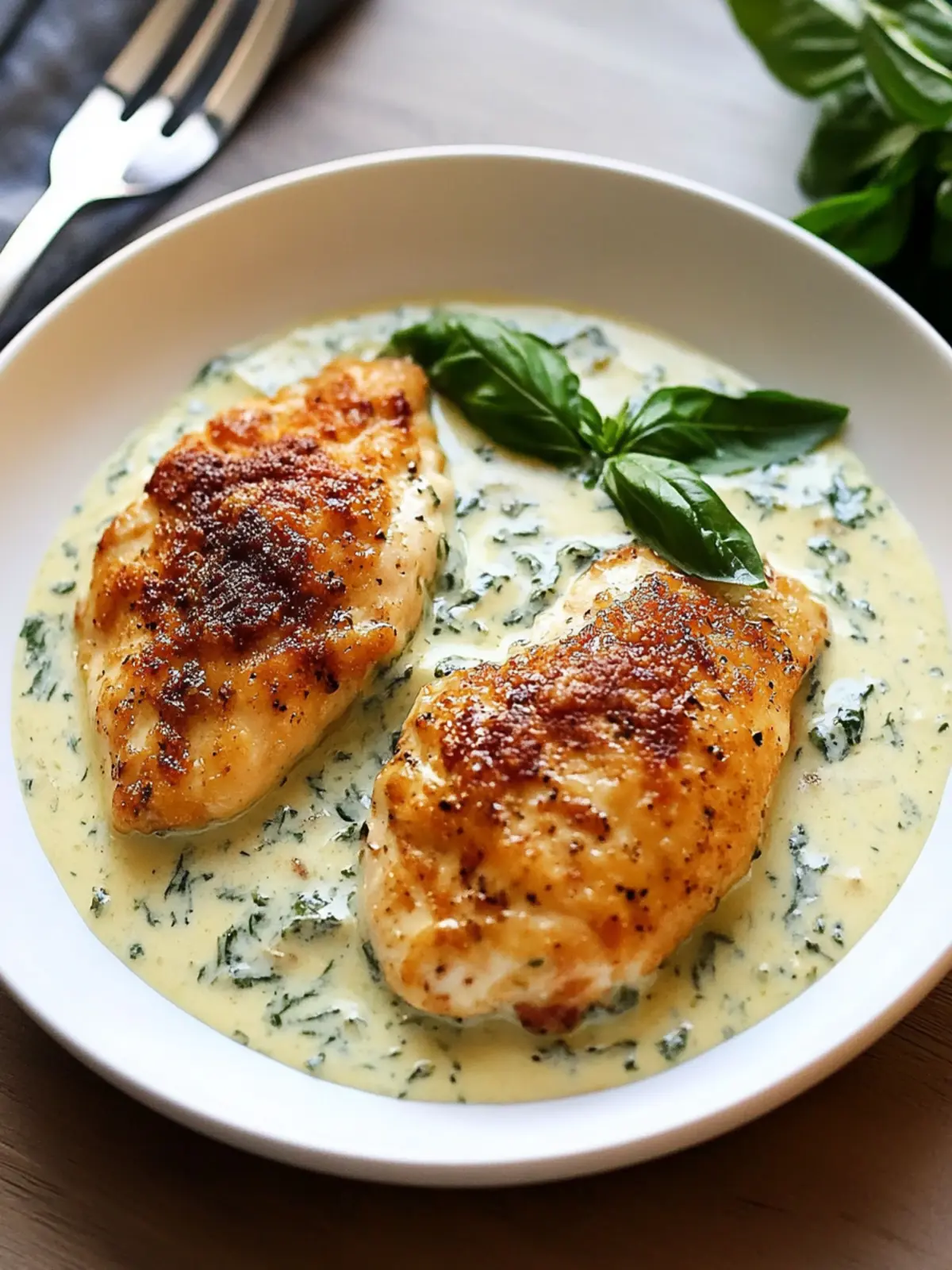 Savor Chicken in Basil Cream Sauce in Just 30 Minutes 2 Chicken in Basil Cream Sauce