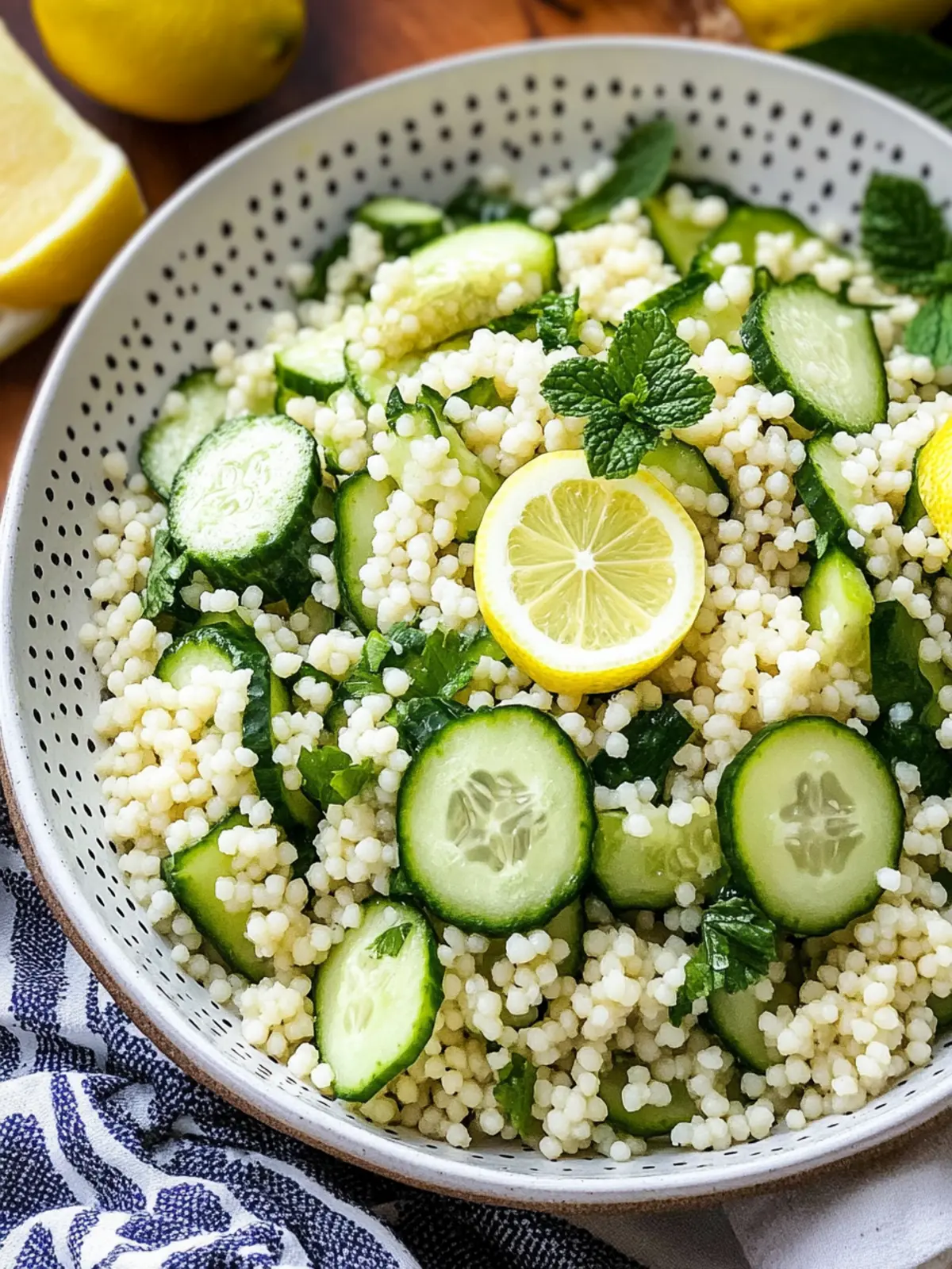 Zesty Lemon Cucumber Couscous Salad for Fresh Summer Vibes 2 Lemon Cucumber Couscous Salad