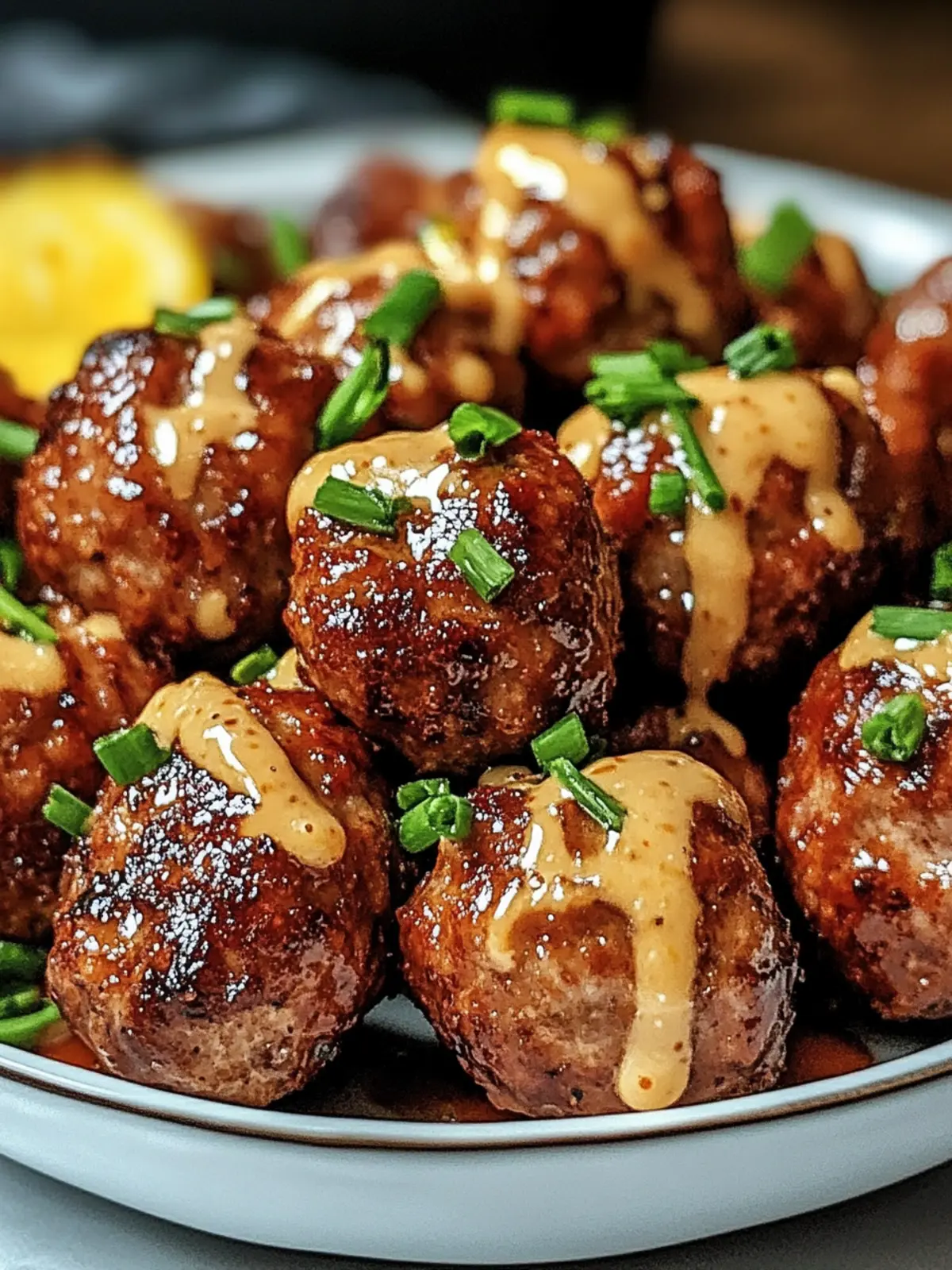 Korean BBQ Meatballs with a Fiery Spicy Mayo Dip 5 Korean BBQ Meatballs