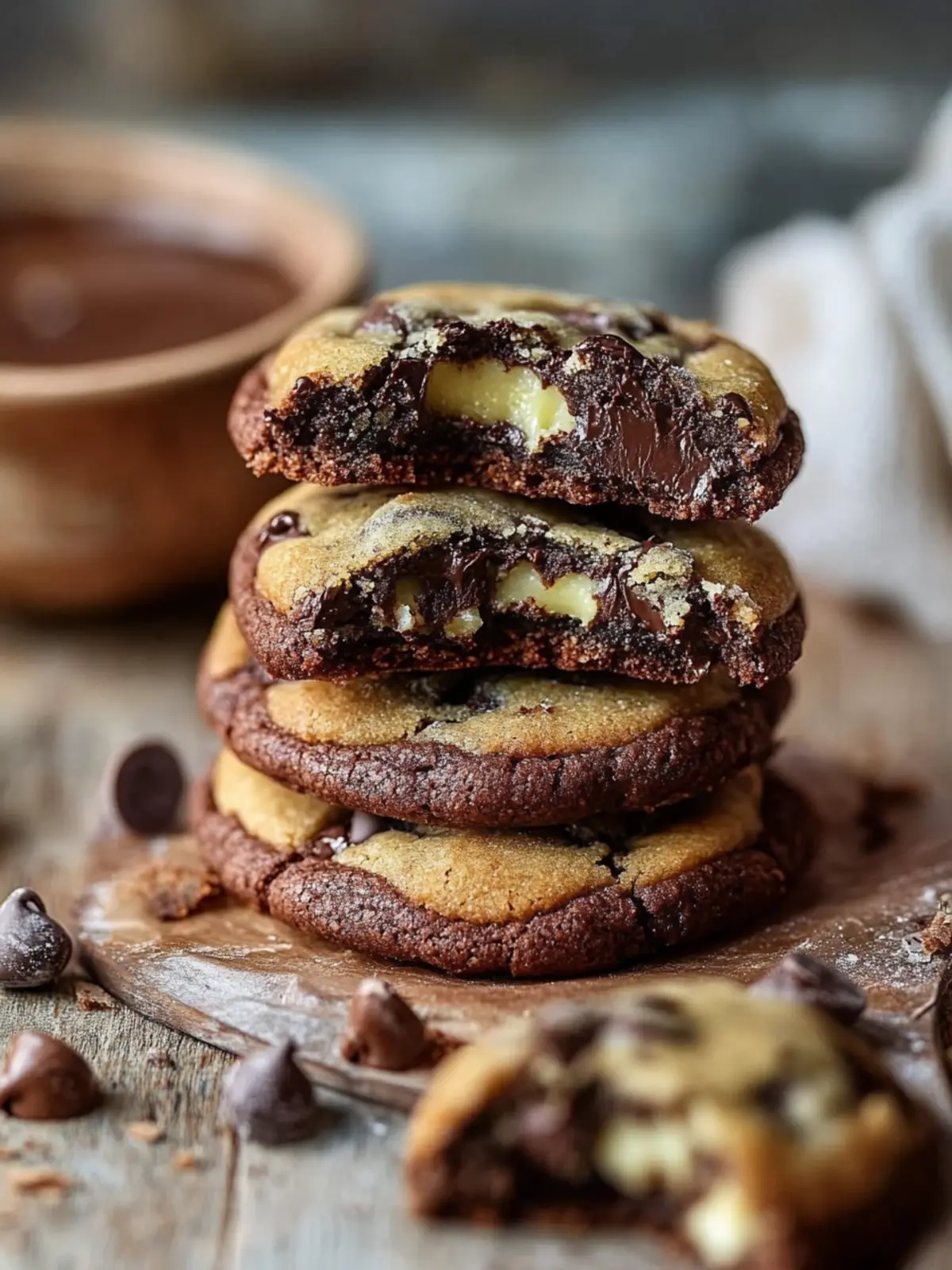 Dubai Chocolate Cookies with Crunchy Pistachio Delight 3 Dubai Chocolate Cookies