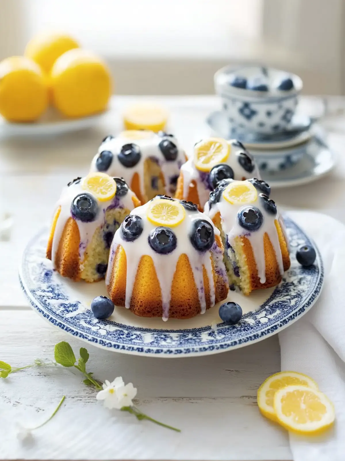 Mini Blueberry Lemon Bundt Cakes for a Sweet Citrus Escape 2 Mini Blueberry Lemon Bundt Cakes