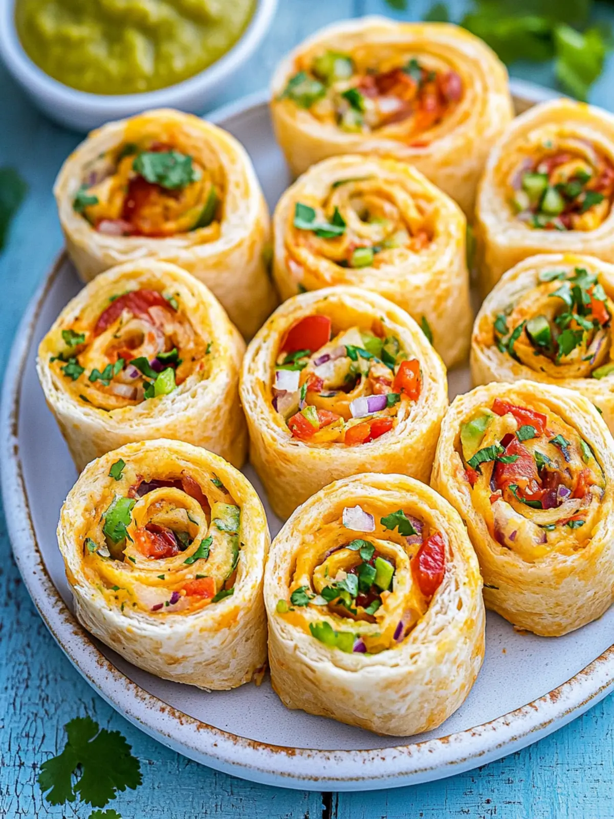 Delicious Mexican Pinwheels: Perfect for Parties and Snacks 4 Mexican Pinwheels