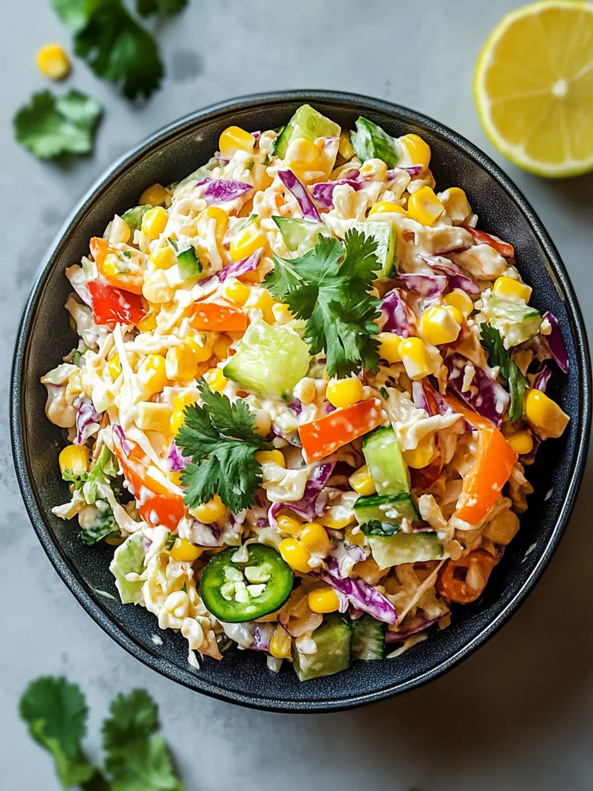 Mexican Corn Coleslaw: A Spicy Twist on a Classic Side 2 Mexican Corn Coleslaw