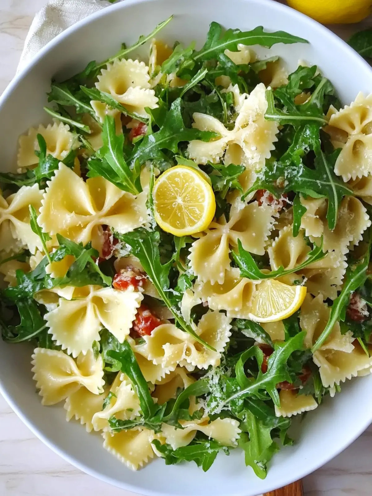 Lemon Arugula Pasta Salad for a Bright Summer Boost 2 Lemon Arugula Pasta Salad