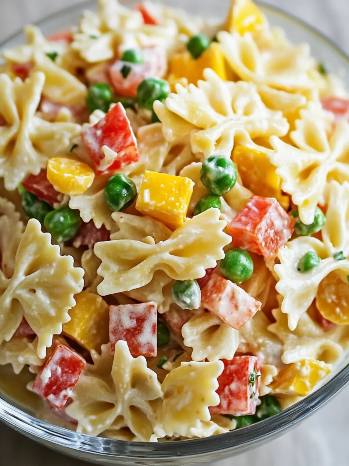 Delicious Creamy Bow Tie Pasta Salad for Every Occasion 5 Creamy Bow Tie Pasta Salad